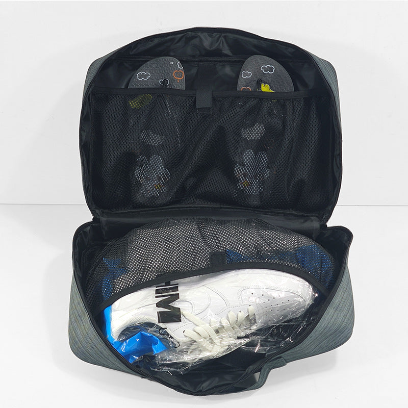 Heather Grey Versatile Travel Organizer Bag with Luggage Sleeve - Portable Carry-On for Laptop, Shoes & Accessories