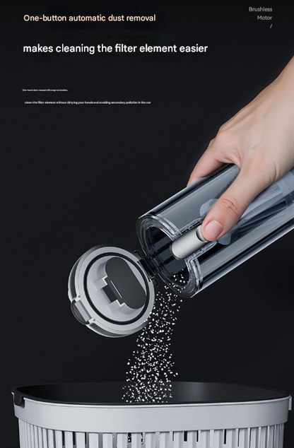 Silver and Purple 4-in-1 Cordless Handheld Vacuum Cleaner - Powerful 16KPa Suction with Brushless Motor, Blower & Air Pump