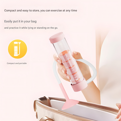 Blue Adjustable Breathing Exerciser & Respiratory Muscle Trainer - Lung Capacity, Core & Pelvic Floor Fitness Tool