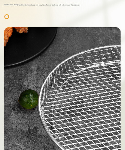 Silver 3-Pack Stackable Air fryer Racks - Food Grade Stainless Steel Multi-Layer Dehydrator & Crisper Tray Accessory