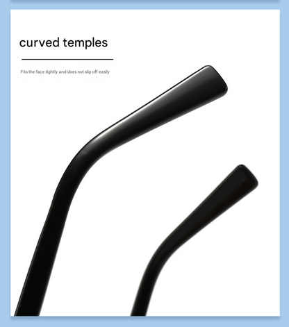 Black Frame and Black Grey Lenses Modern Retro Geometric Sunglasses - Chic Metal Frame with UV400 Lenses and Black PU Leather Protective Case