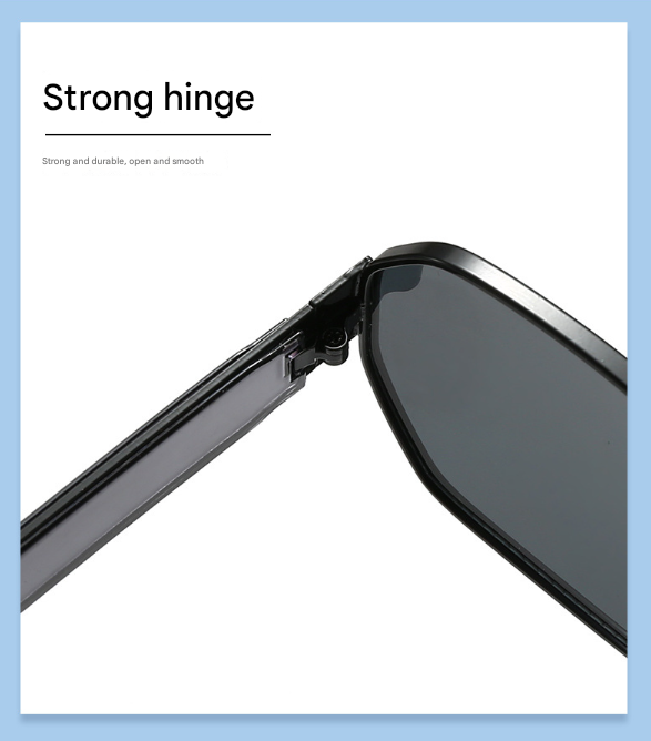 Gold Frame and Pink Grey Lenses Modern Retro Geometric Sunglasses - Chic Metal Frame with UV400 Lenses and Black PU Leather Protective Case