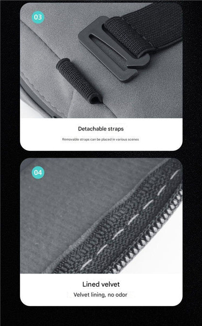 Grey 2-Pack  Luxury Faux Suede Car Tissue Box - Visor Clip & Strap for Armrest or Seat Back