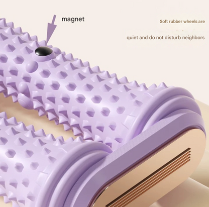 Pink Dual Foot Massager Roller - Therapeutic Deep Tissue Tool for Plantar Fasciitis, Arch Pain Relief & Muscle Relaxation