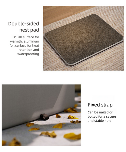 Large Size Elevated Indoor/Outdoor Pet Shelter(grey): Waterproof, Insulated for All-Season Warmth