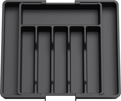 Black Adjustable Cutlery Tray (33-57cm)