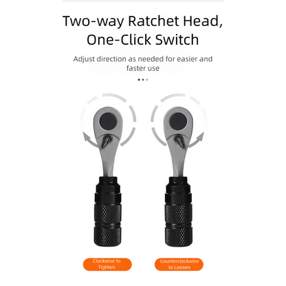 Compact Bicycle Ratchet Tool Kit With Tire Patch