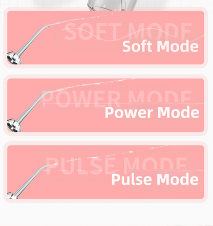 Black Cordless Water Flosser, USB Rechargeable with 4 Tips