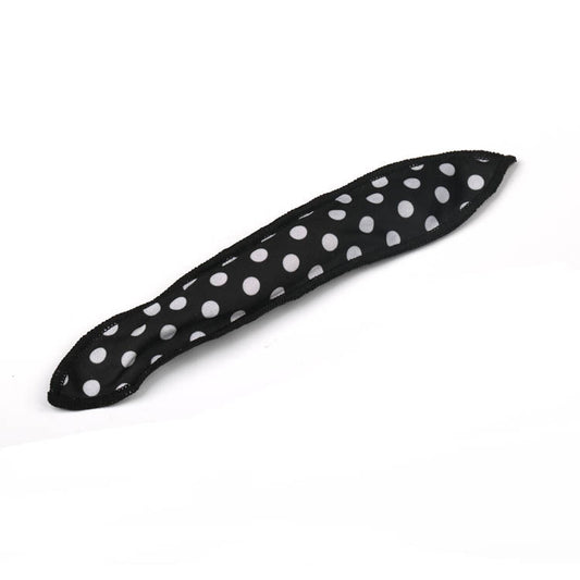 20-Pack Black Polka Dot Bow Sponge Hair Rollers Set -  Soft Sleep Pillow Lazy No-Heat Curler for Heatless Loose Curls Hair Style