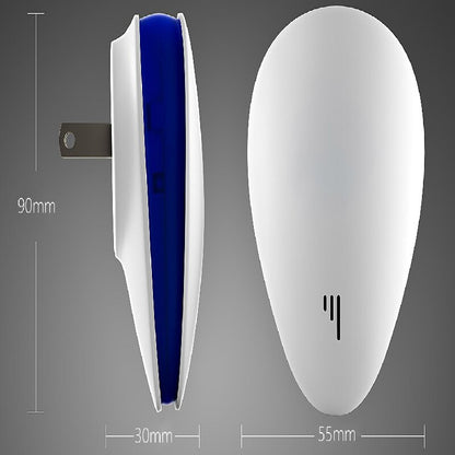 2-PCS Black Ultrasonic Pest Repeller - Smart Frequency Electronic Device for Mosquitoes, Rodents & Insects