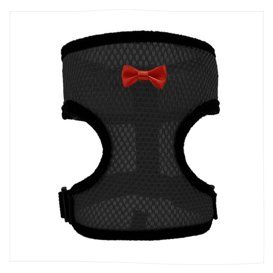 2-Pcs Black Adjustable Pet Harness with Leash – Breathable Mesh Design for Small Dogs, Cats, Chickens, Ducks & More | Anti-Escape, 360° Support, Lightweight & Comfortable in Australia(Size:S)