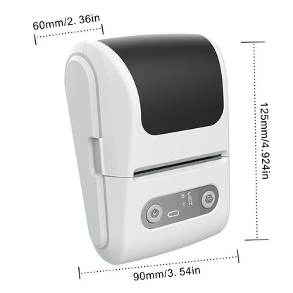 Black Portable Bluetooth Thermal Label Printer – Compact, Ink-Free Mini Label Maker for Home, Office, and Small Business Use in Australia