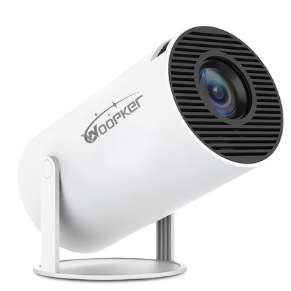 Smart Portable Projector HY300 Native 720P Support 4K 180 Degree Rotatable Home Cinema Dual WiFi 6 Bluetooth 5.0 Auto Keystone White