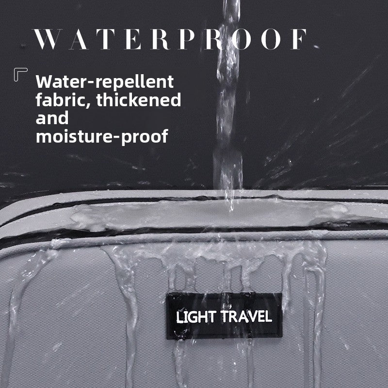 Large Waterproof Men's Toiletry Bag 3-Layer Travel Dopp Kit with Wet Dry Separation Portable Shower Organiser for Gym Business & Holiday Black