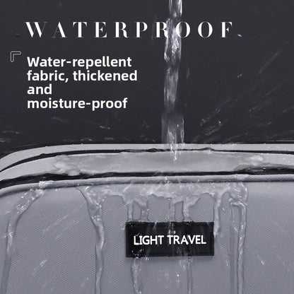 Large Waterproof Men's Toiletry Bag 3-Layer Travel Dopp Kit with Wet Dry Separation Portable Shower Organiser for Gym Business & Holiday Black