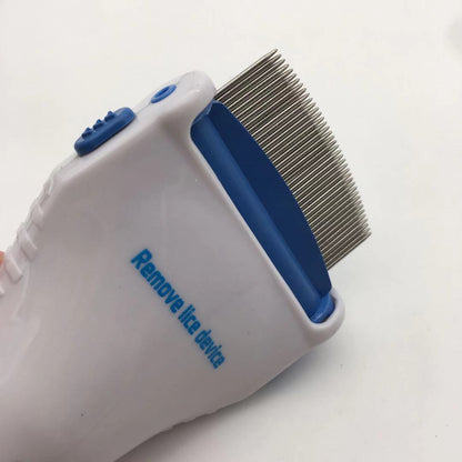 Portable Electric Pet Lice/Flea Comb with 3 Filters - Physical Head Lice Remover and Grooming Vacuum for Cats & Dogs