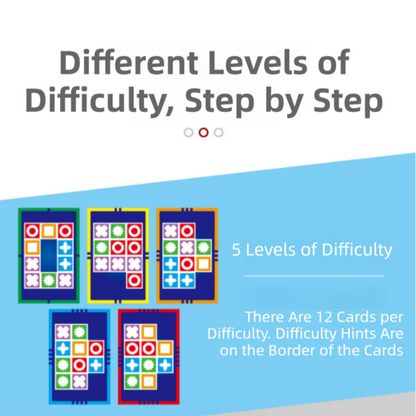 Basic Edition Kids Logic Thinking Matching Game - Interactive Educational Puzzle Toy Tabletop Board Game