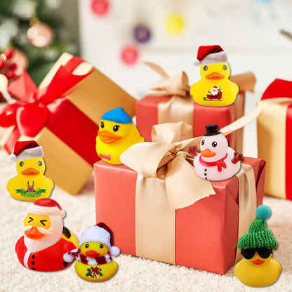 Creative Christmas Rubber Duck Advent Calendar - 24 Unique Festive Mini Duck Bath Toys (Blind Box)