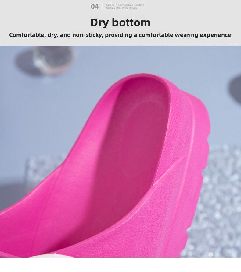 #40 Pink Thick Sole Buckle Slide Sandals(Fits Foot L 23 CM) - EVA Comfortable & Non-Slip Birkenstock Style Sandals for Casual Wear