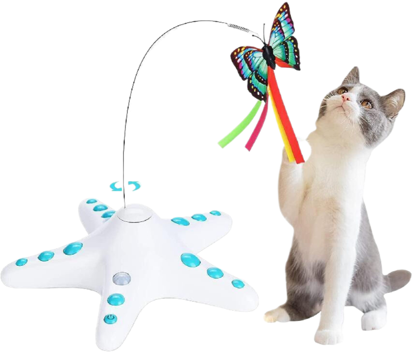 Starfish Butterfly Cat Teaser Toys 228 * 228 * 70mm