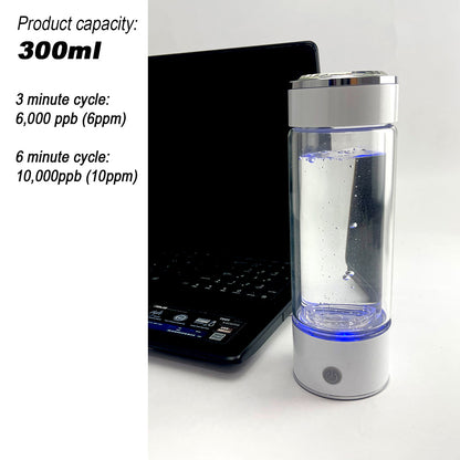 300ml H2 Hydrogen Water Bottle Alkaline Ionizer High compatibility AU