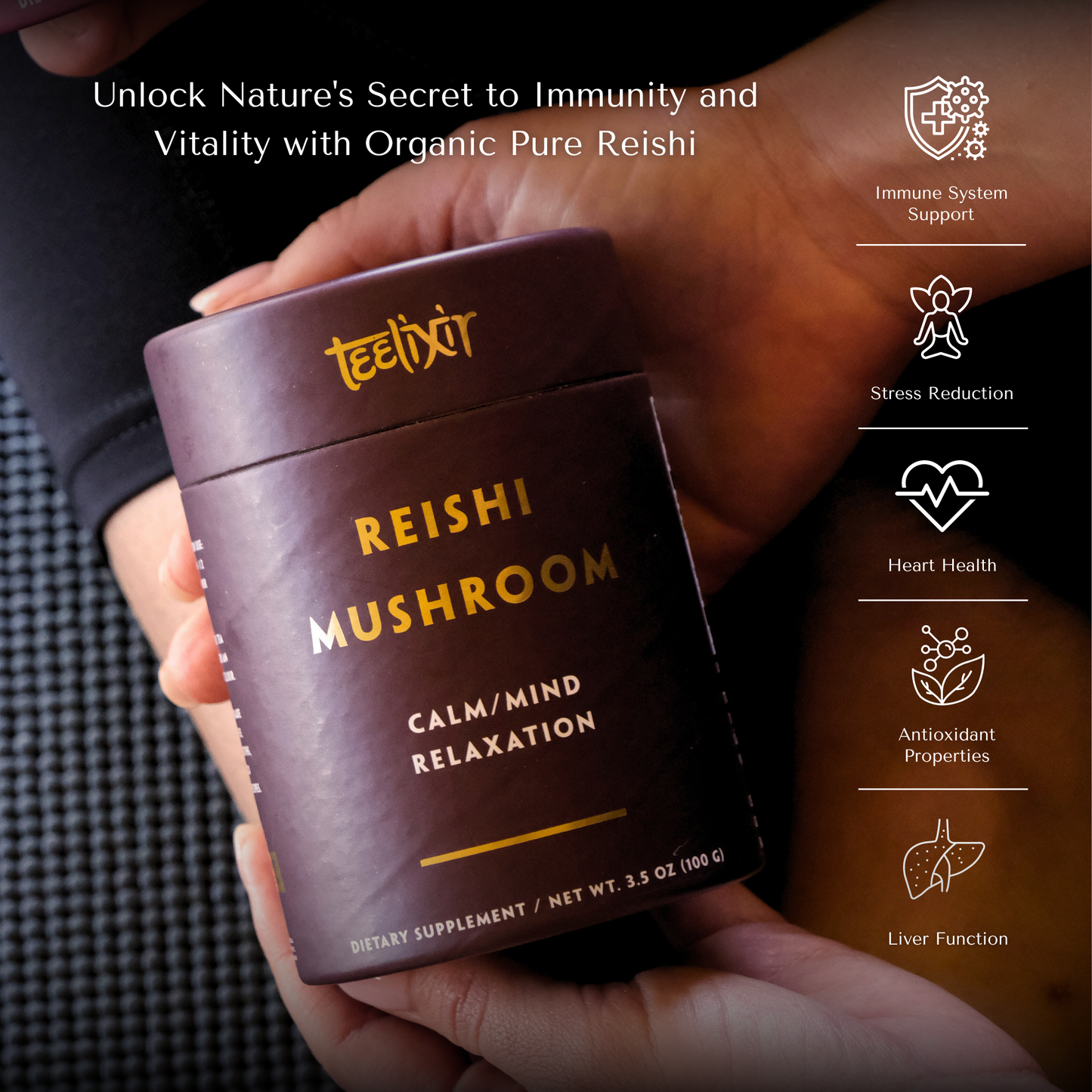 Teelixir Organic Reishi Mushroom 50g