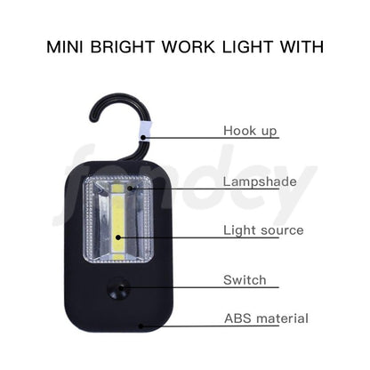 Mini Bright Work Light with COB LED Technology-black/blue