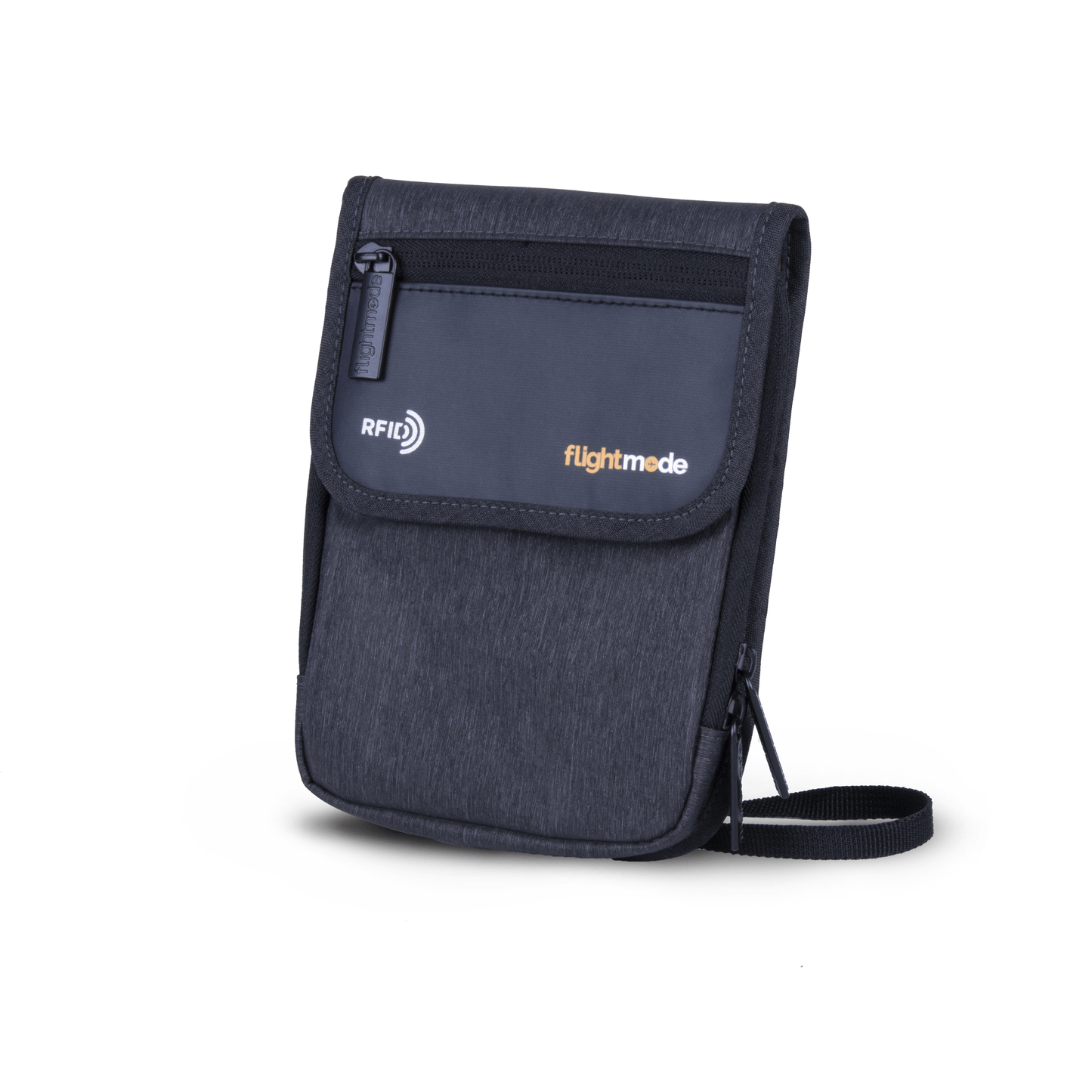 Flightmode RFID Neck Pouch - Charcoal