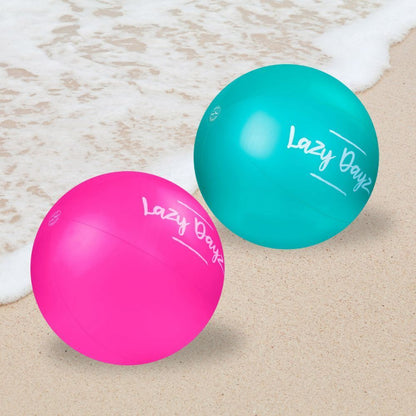 90cm Lazy Dayz Inflatable Jumbo Beach Ball - Pink