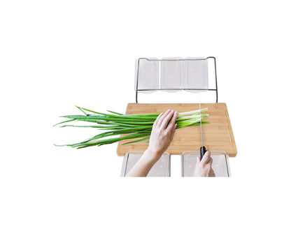 Extensible Bamboo Cutting Board Set