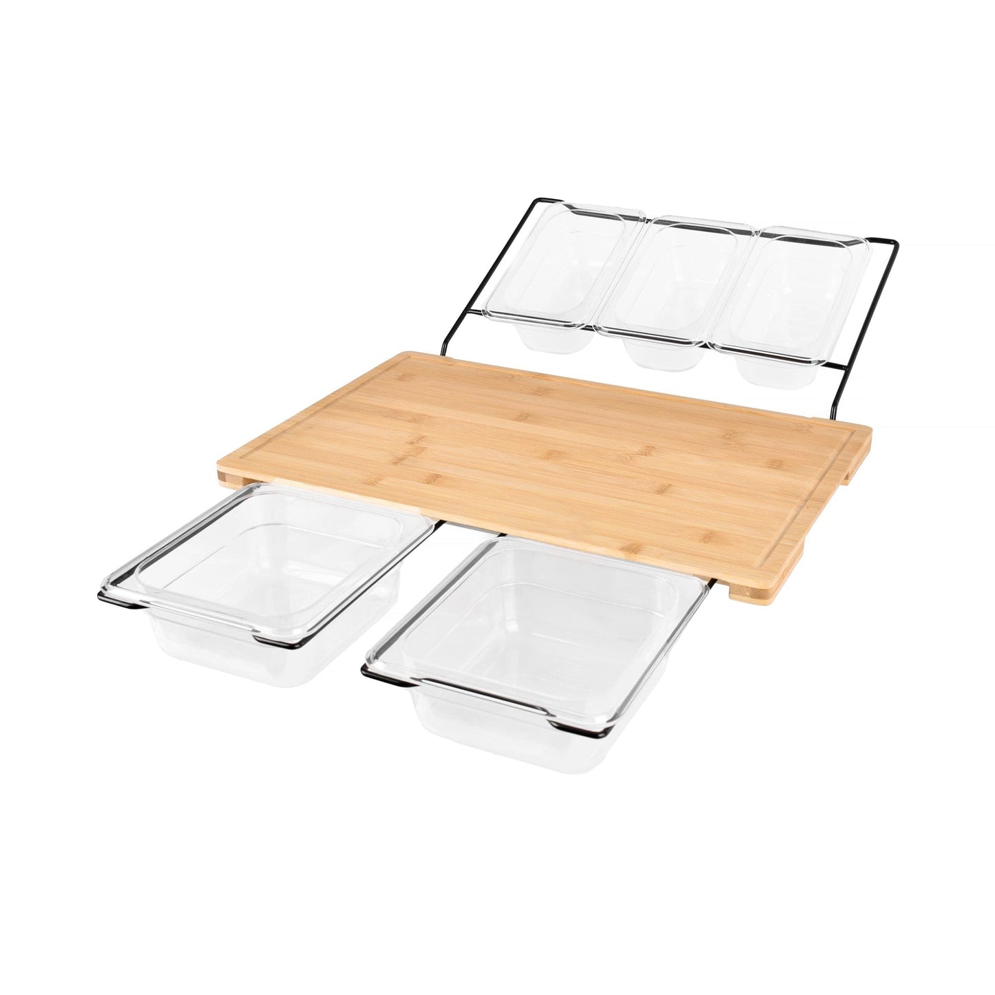 Extensible Bamboo Cutting Board Set