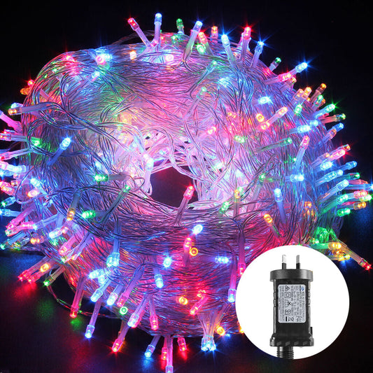 1000 Low Voltage LED Fairy Lights 8 Function Memory Hold Christmas Decoration Multicolor