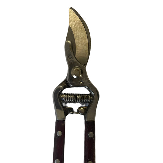 Curved Pruning Shears | Wood & Metal Handle