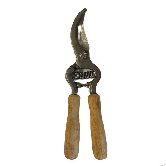 Curved Pruning Shears | Wooden Handle