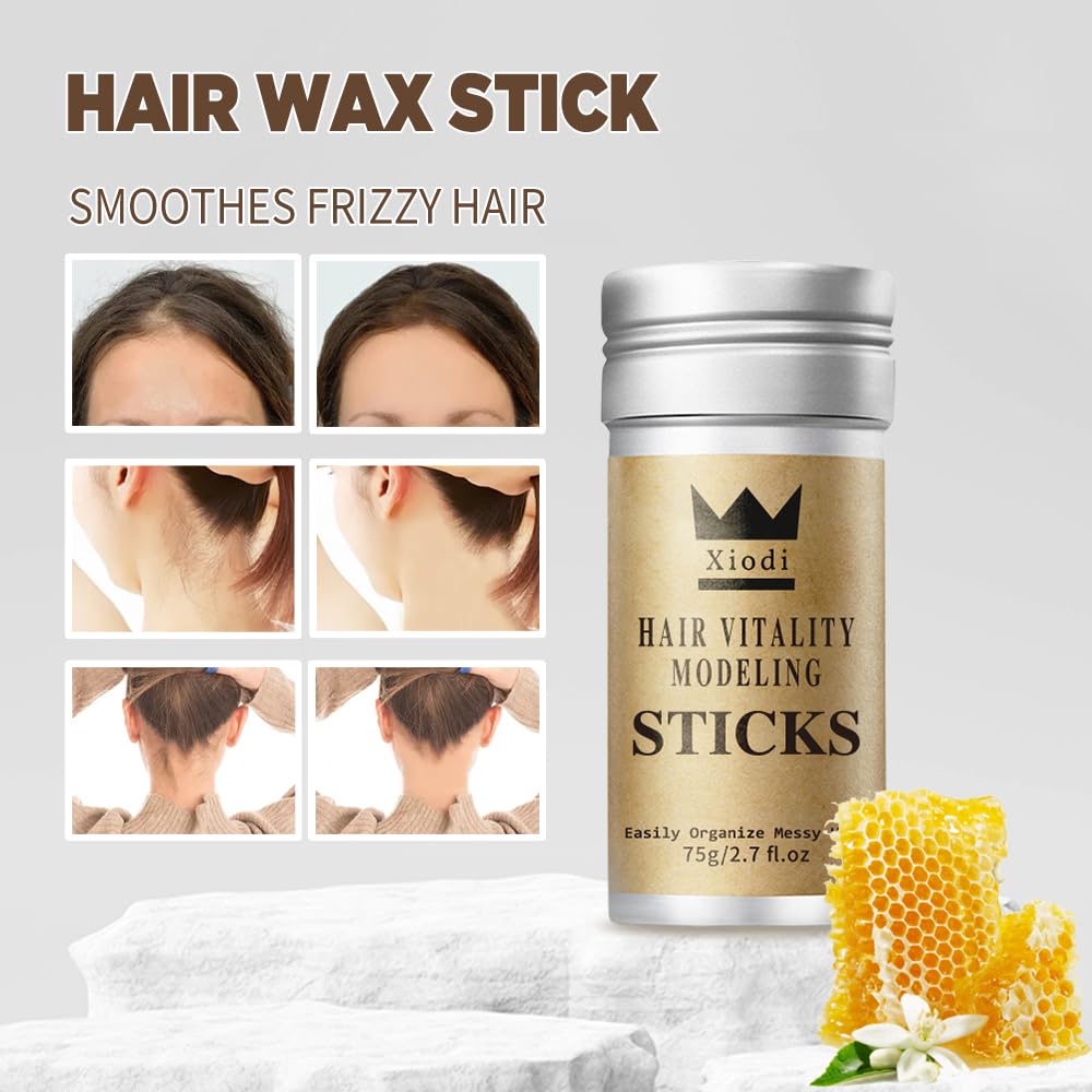 2X Hair Edge Control Hair Wax Stick | 75g Each | Natural Styling for Relaxed & Natural Hair