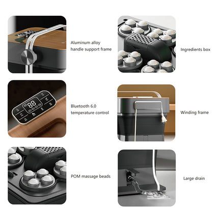 Hoper Layer Electric DPS Heating Folding Foot Bath Massager AU Model with SAA Certified