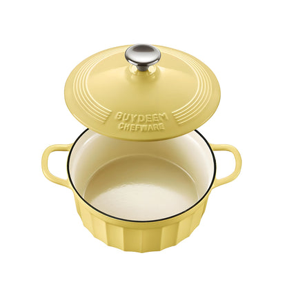 BUYDEEM CP521 Enameled Cast-Iron Dutch Oven