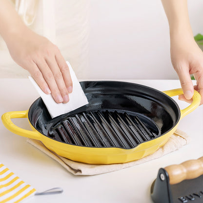 BUYDEEM CP553 Enameled Cast Iron Grill Pan