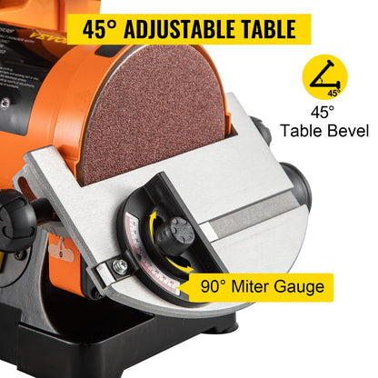 VEVOR Belt Sander 300W Grinder Sander 1 x 30 Inch Electric Belt & Disc Sander 2950 RPM Variable Speed (300W)