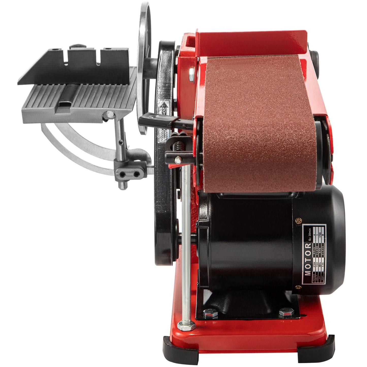 VEVOR Belt Sander 4" x 36", Disc Combo Sander 6",Electric Adjustable Bench Belt Sander 375W,Grinder Bench Sanding Machine With 4 Rubber Foot Pad