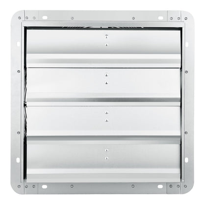 VEVOR Shutter Exhaust Fan, 406 mm High-speed 1400RPM 1506 CFM, Aluminum Wall Mount Attic Fan with AC-motor, Ventilation and Cooling for Greenhouses, Garages, Sheds, Shops