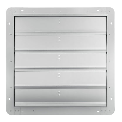 VEVOR Shutter Exhaust Fan, 610 mm High-speed 1400RPM 2892 CFM, Aluminum Wall Mount Attic Fan with AC-motor, Ventilation and Cooling for Greenhouses, Garages, Sheds, Shops