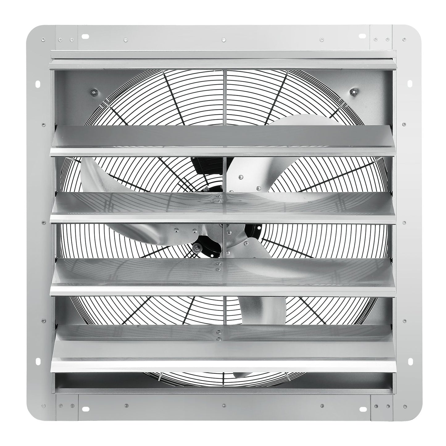 VEVOR Shutter Exhaust Fan, 610 mm High-speed 1400RPM 2892 CFM, Aluminum Wall Mount Attic Fan with AC-motor, Ventilation and Cooling for Greenhouses, Garages, Sheds, Shops