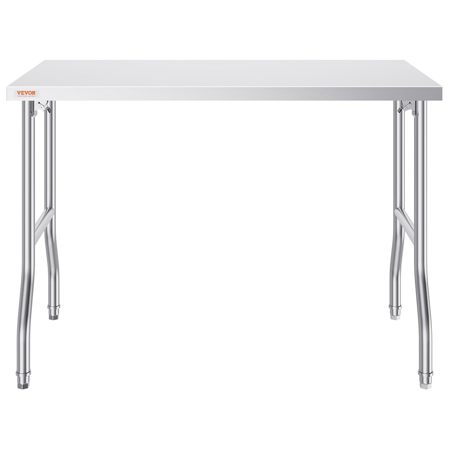 VEVOR Stainless Steel Kitchen Bench Folding Commercial Prep Table 1220x610 mm
