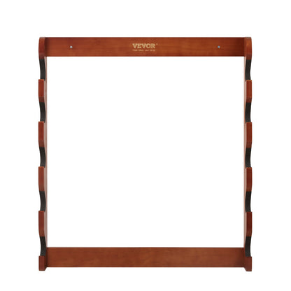 VEVOR Gun Rack, Wood Gun Rack Wall Mount, Gun Display Rack holds 5 Rifles, Shotguns, 132 lb Heavy Duty Wall Storage Display Rifle Rack with Soft Padding