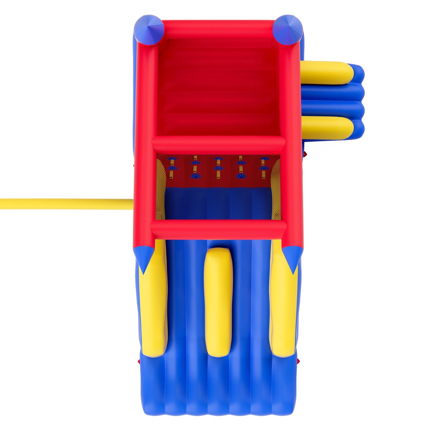 VEVOR Inflatable Bounce House, Outdoor High Quality Playhouse Trampoline, Jumping Bouncer with Blower, Slide, and Storage Bag, Family Backyard Bouncy Castle, for Kid Ages 3_8 Years, 4.6x2.6x2.3m