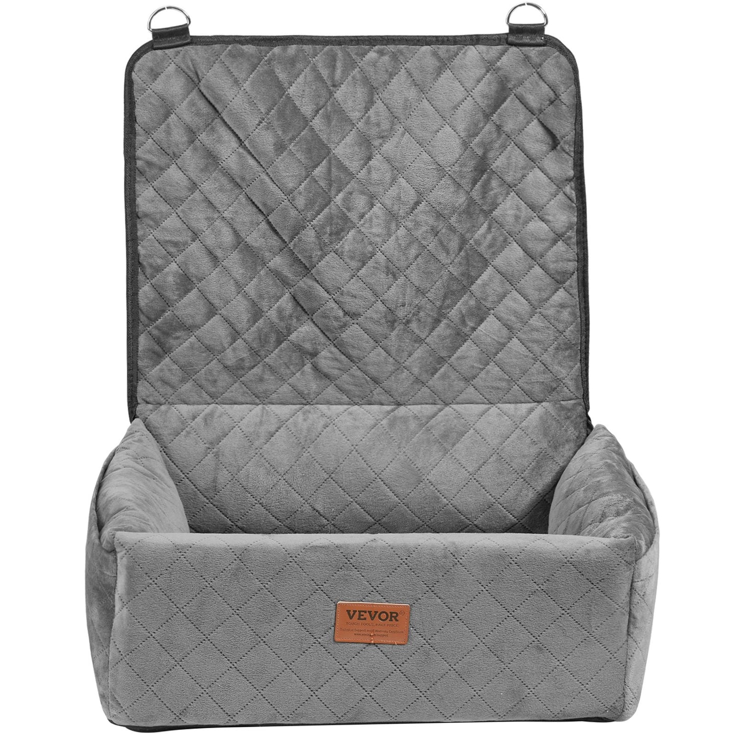 VEVOR Dog Booster Car Seat Pet Car Seat for Small Medium Dog up to 18.1 kg Gray