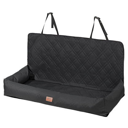 VEVOR Dog Car Seat, Waterproof Dog Booster Seat for Car, Pet Car Seat with Clip-On Safety Leash, PP Cotton Filling, Dog Car Bed for Medium & Large Dog up to 45.4 kg, Black