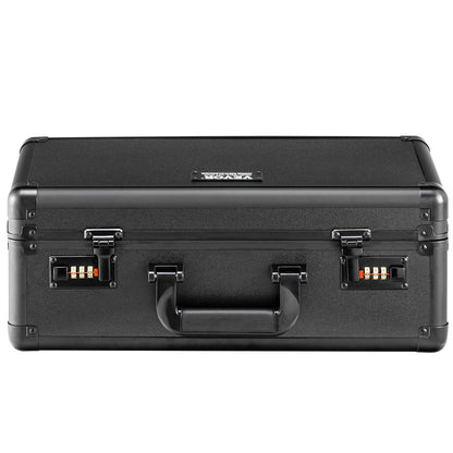 VEVOR Graded Card Storage Box, 4 Slots, Graded Sports Cards Holder Carrying Case with Coded Lock Foam Dividers, for 120 PSA Graded Cards 84 BGS Cards 96 SGC Cards 428 Top Loaders or 999+ Loose Cards