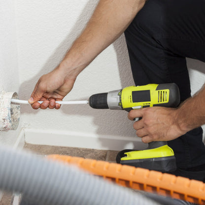 VEVOR 29 Pieces 12.2M Dryer Vent Cleaner Kit, Include 3 Different Sizes Flexible Lint Trap Brush, Reinforced Nylon Duct Cleaning Dryer Vent Brush, Dryer Cleaning Kit with Clamp Connectors